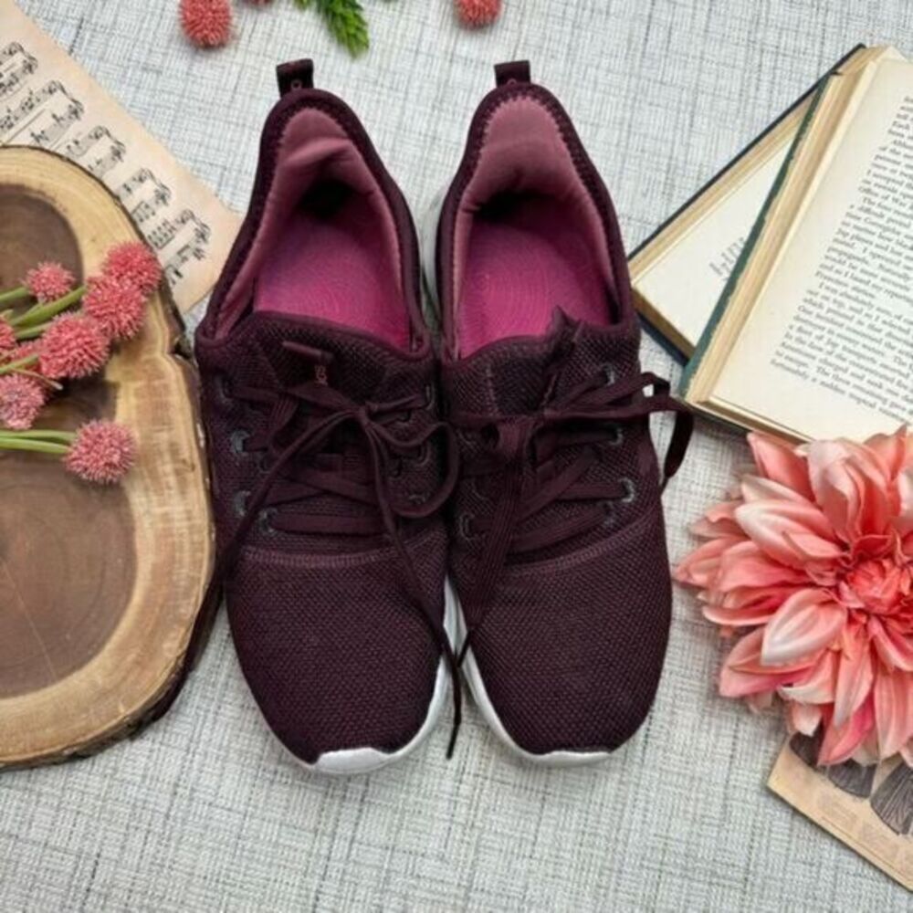 Adidas Cloudfoam Sneakers Maroon Athletic Women's Size 10
